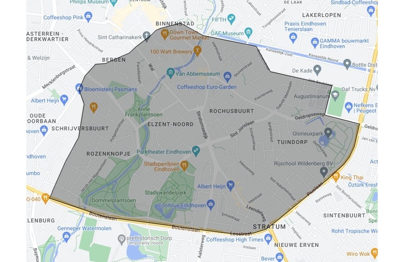 Voedingsgebied Hasselbraam